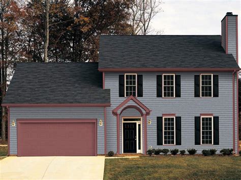 grey house red metal roof|black roof with gray siding.